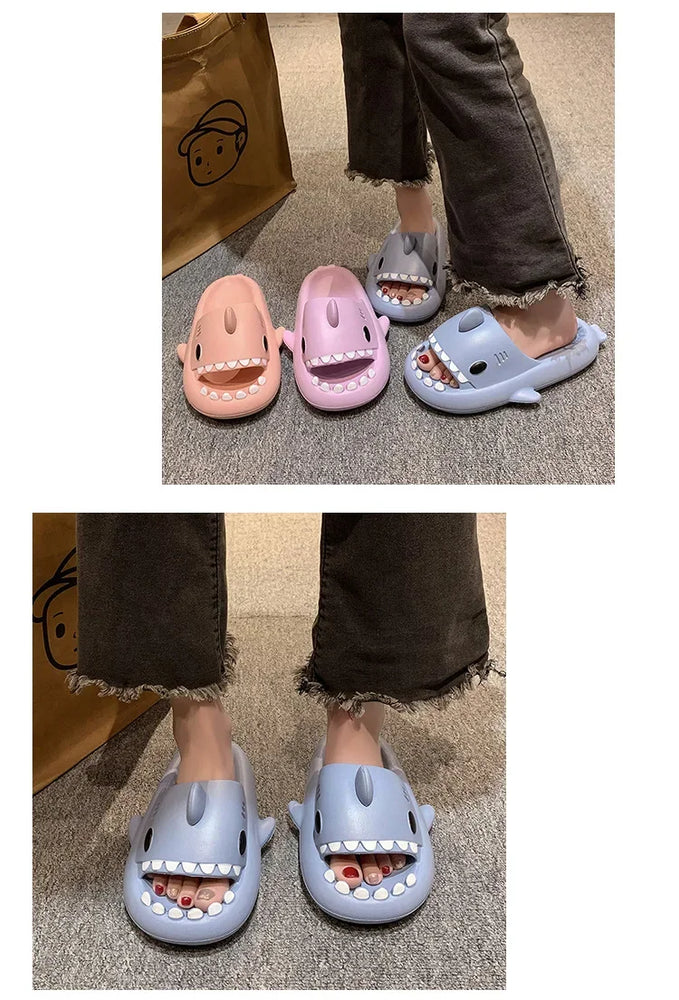 Shark Cloud Slides | Thick-Sole Anti-Slip Sandals