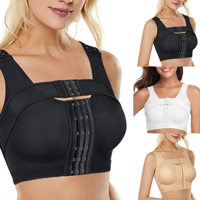 Seamless Front-Closure Support Bra | Implant Stabilizer Fit