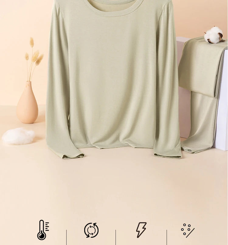 Women’s Viscose Thermal Top | Plus Size Slim-Fit Autumn Base