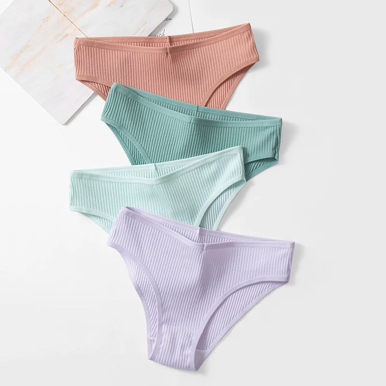 10pc Soft Cotton Briefs | Sexy Breathable Low-Waist Set