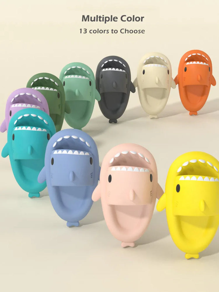 Cute Shark Platform Slides | Unisex Soft EVA Summer Sandals