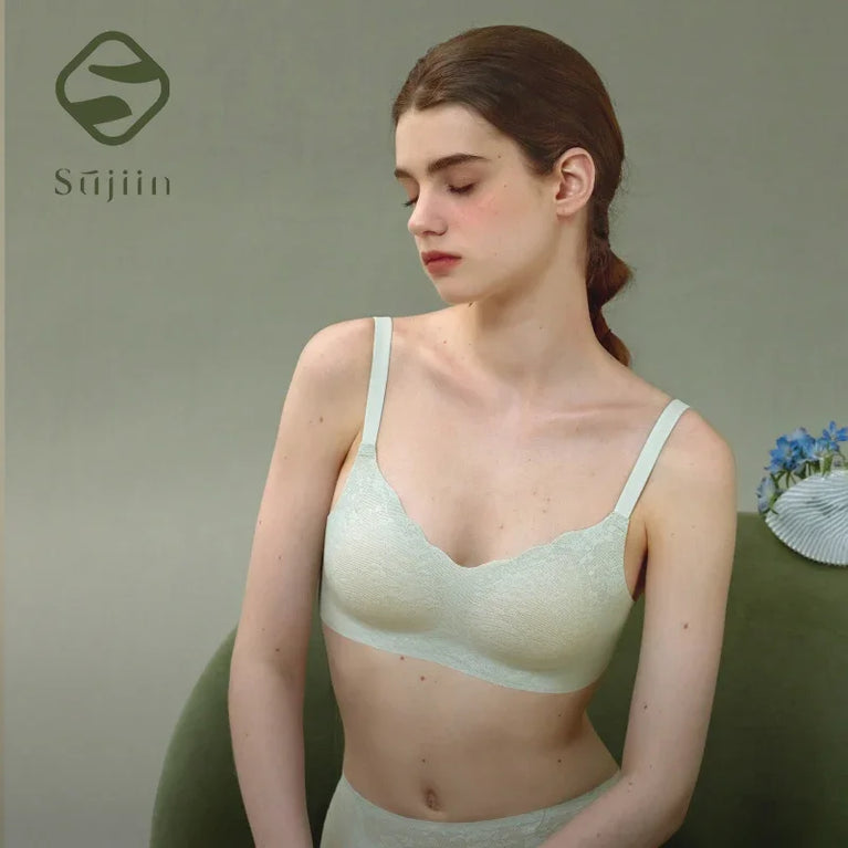Seamless Lace Bra | Wireless Summer Push-Up Fit