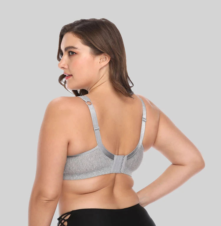 Bamboo Fiber Wireless Bra – Full Coverage Lace Comfort