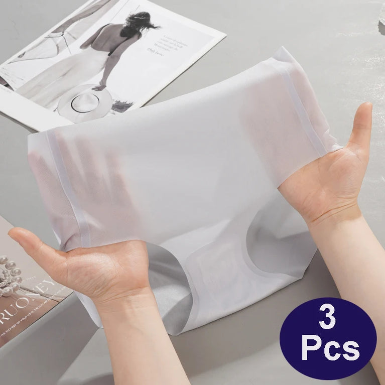 3pc Ice Silk Briefs | Ultra-Thin Seamless Quick-Dry