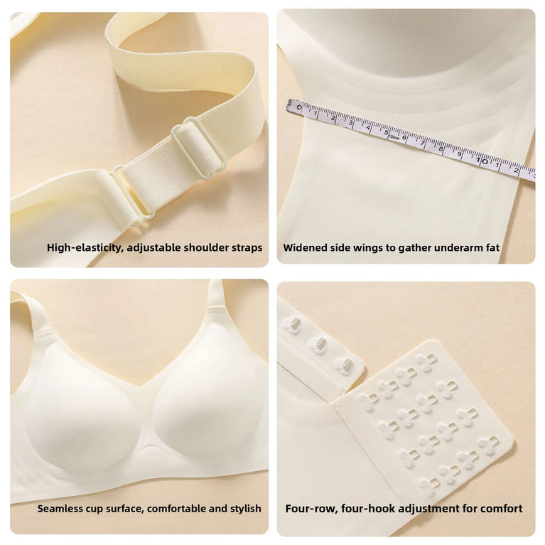 Ice Silk Wireless Shapely Bra | Anti-Sagging Full-Cup Support