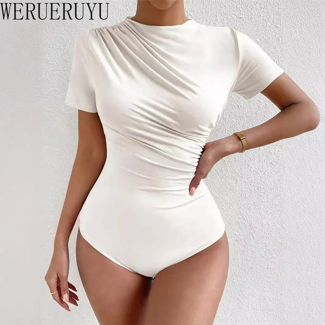 Short Sleeve Bodysuit | Summer Streetwear One-Piece