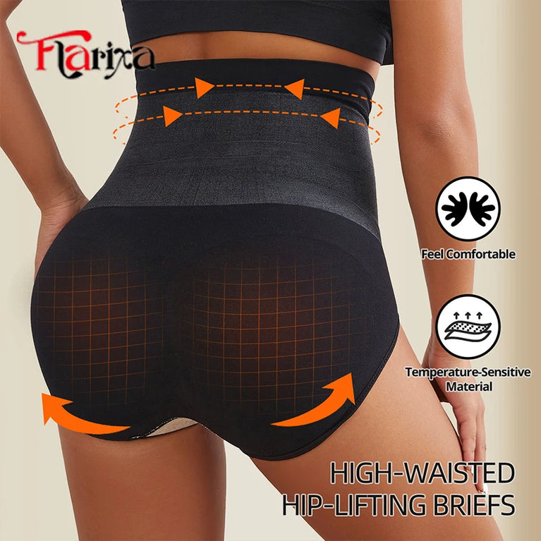 Seamless Tummy Control Panties | High-Waist Thermal Sculpting Underwear