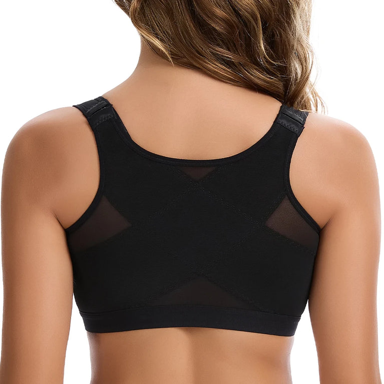 Wireless Front-Closure Support Bra | Posture Corrector Vest