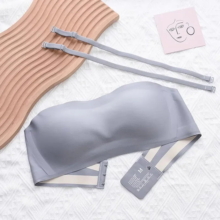 Strapless Seamless Bra – Versatile Wireless Support