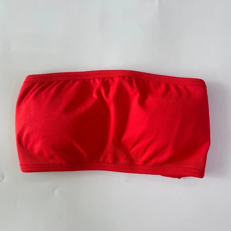 Strappy Backless Bandeau | Seamless Yoga Sports Bra