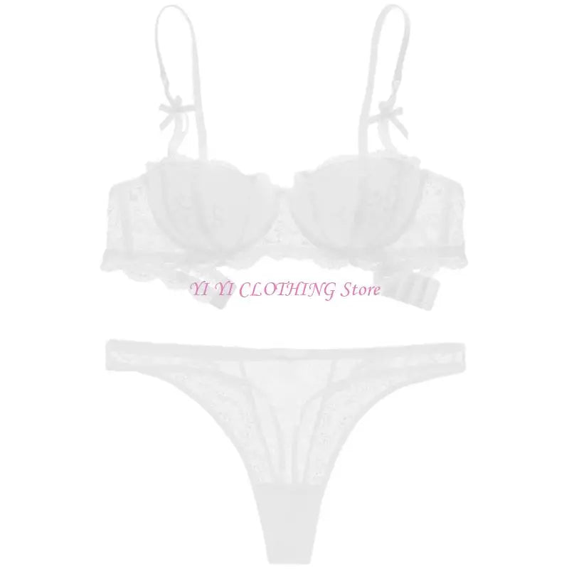 Slim-Fit Half-Cup Bra – Underwire Plunge Lingerie