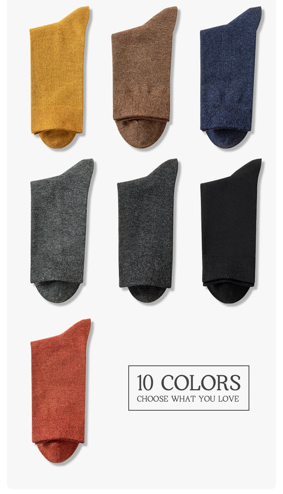 92% Pure Cotton Crew Socks | 6-Pack Antibacterial Set