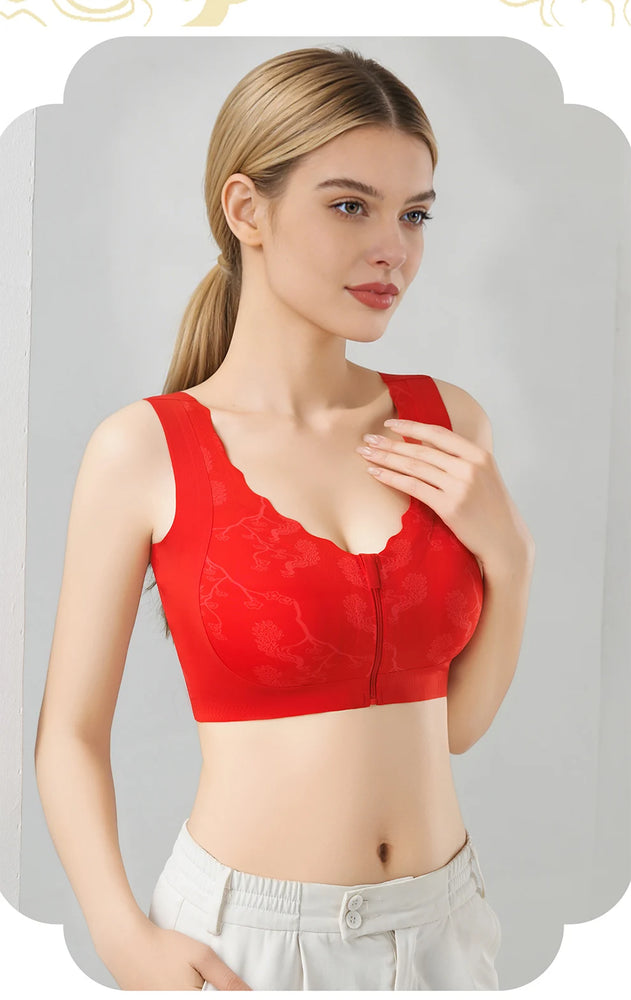 Post-Mastectomy Front-Zipper Bra | Wireless Recovery Fit