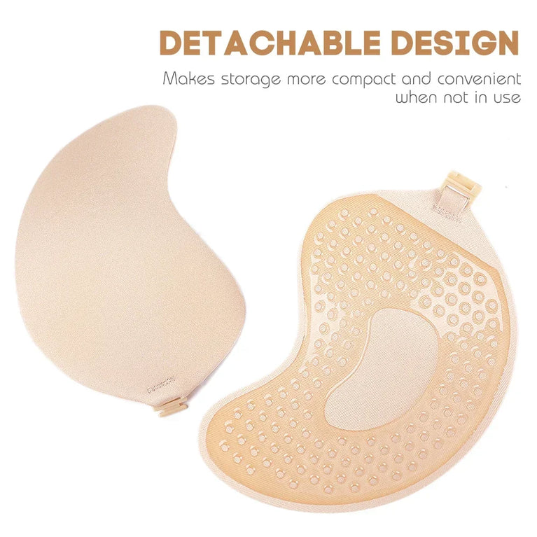 Invisible Silicone Strapless Bra | Self-Adhesive Push-Up Fit