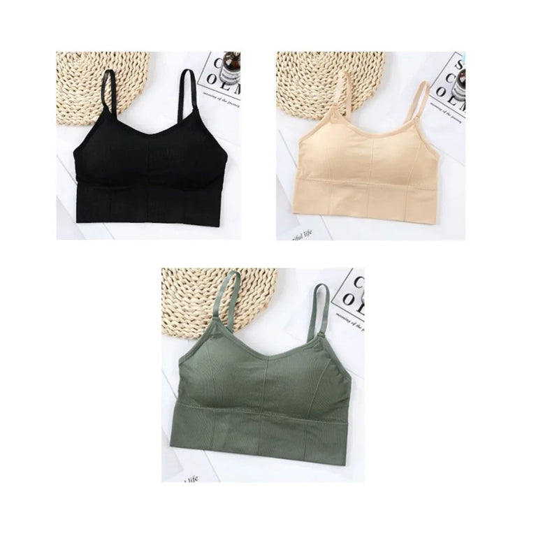 3PCS Adjustable Sports Bra | Seamless Yoga Support