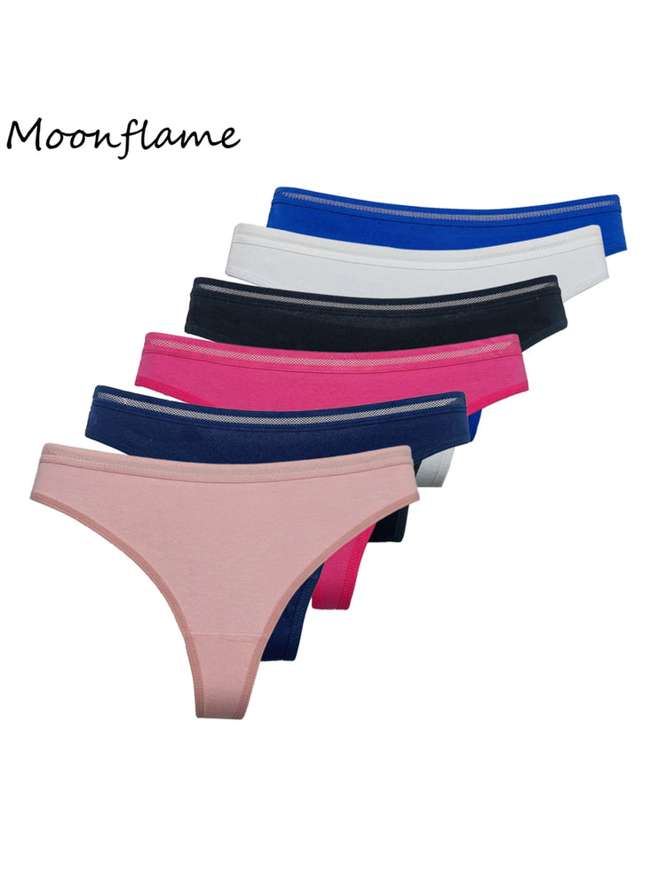 Comfort Cotton G-Strings (5-Pack) – Low-Rise Breathable G-Strings