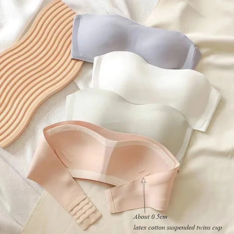 Ultra-Light Seamless Adhesive Bra – Wireless Push-Up Comfort