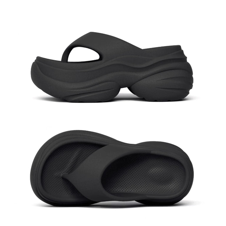 Thick Sole Platform Flip-Flops | Lightweight Summer Slides