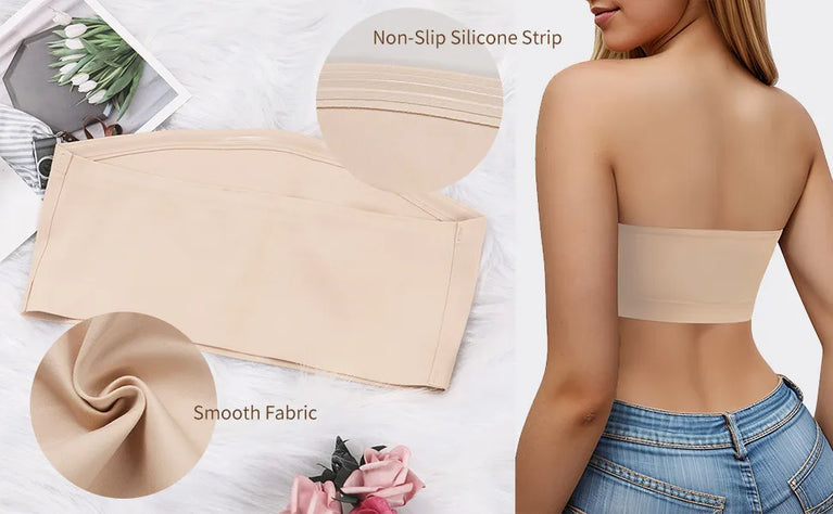 Seamless Non-Slip Tube Top Bra | Strapless Invisible Support