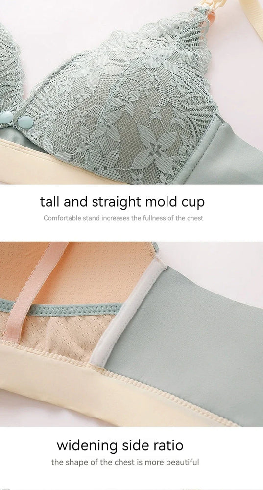 Dual-Closure Nursing Bra – Organic Cotton & Wireless Support