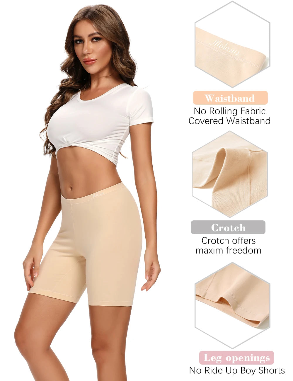High-Waist Cotton Boxer Briefs | Premium Anti-Chafing Underwear
