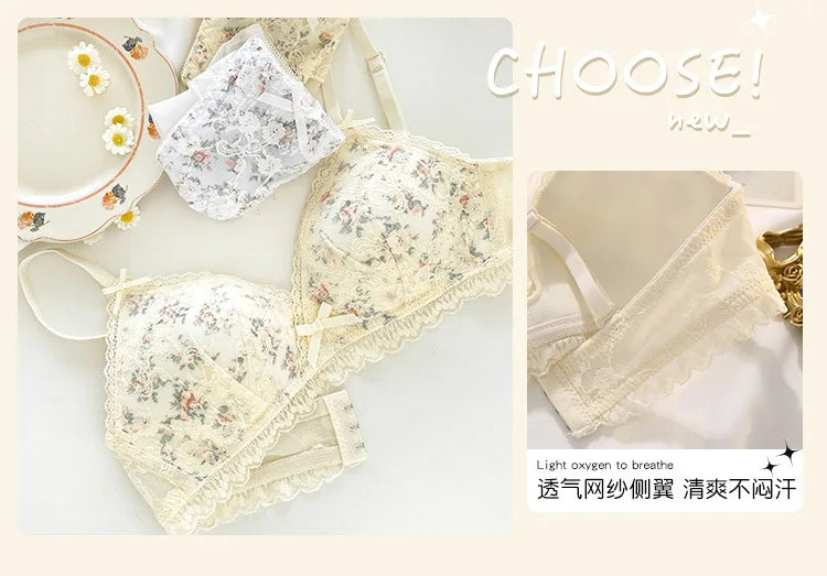 French Lace Bralette | Seamless Transparent Lingerie