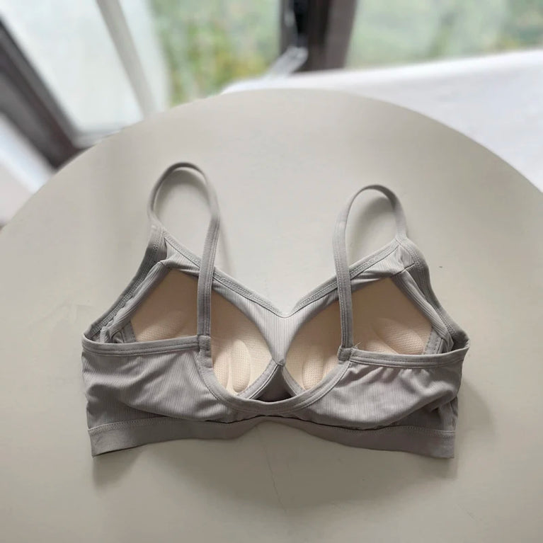 Ice Silk Lace Sports Bra | Wireless Seamless Summer Vest