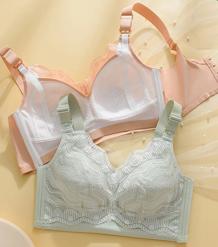 Lace Nursing Bra | Soft Cotton Maternity Comfort
