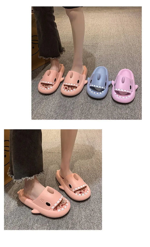 Shark Cloud Slides | Thick-Sole Anti-Slip Sandals