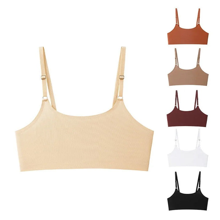 Seamless One-Piece Bra – Wireless Front-Buckle Comfort