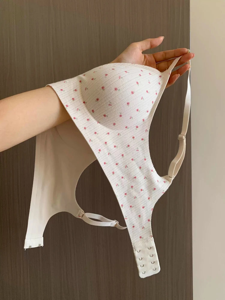 Cotton-Comfort Seamless Sports Bra | Anti-Sagging Support