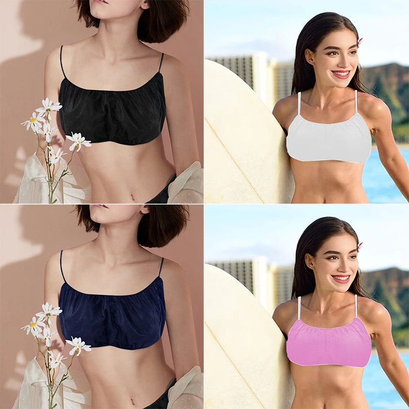 50Pcs Disposable Non-Woven Bras | Spa, Salon & Travel Wear
