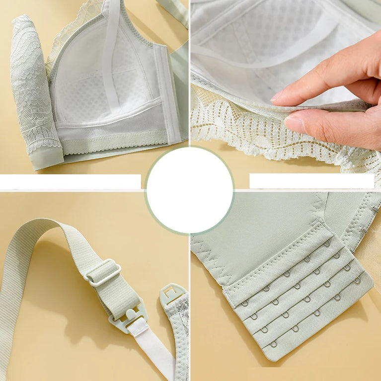Lace Nursing Bra | Soft Cotton Maternity Comfort