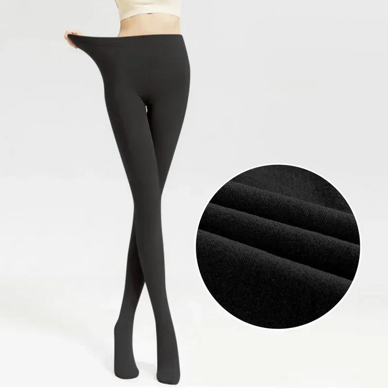Women's Pearl Fleece Lined Leggings Winter Thermal Pants