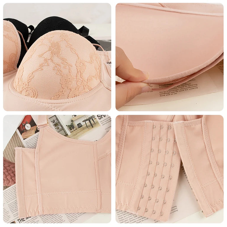 FallSweet Plus Size Lace Bra | Full Back Coverage Push Up