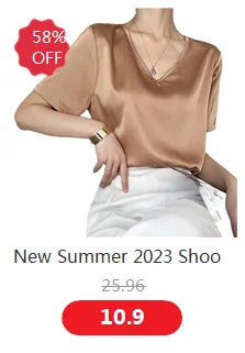 Silk-Satin Summer Camisole | Backless V-Neck Sleeveless Tank