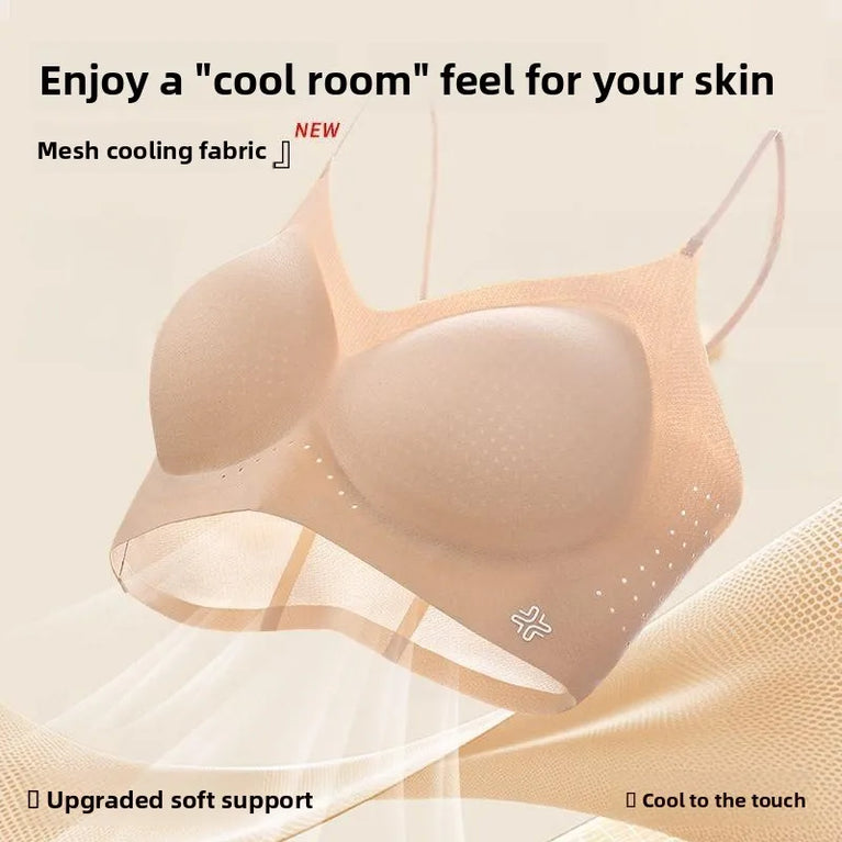 Ice Silk Seamless Bra | Cool-Touch Backless Soft Support