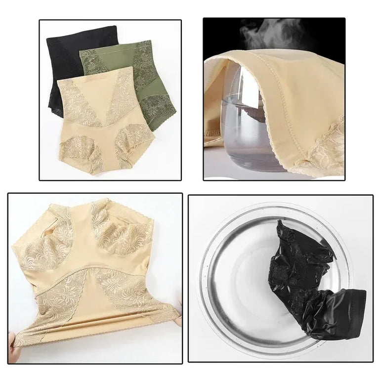 High-Waist Lace Tummy Control Panties | Professional Midsection Shaping & Body Shaper