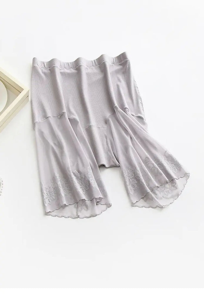 Plus Size Lace Safety Shorts | Anti-Chafing Under-Skirt Pants