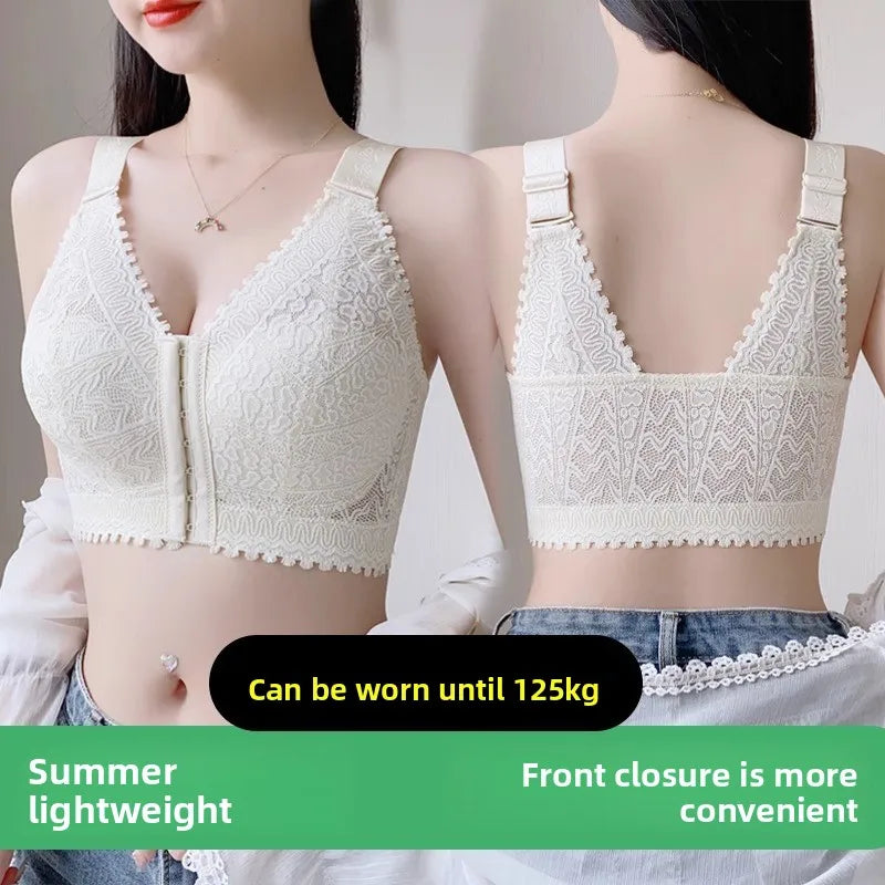 Lightweight Front-Buckle Bra | Anti-Sagging Full-Cup Support