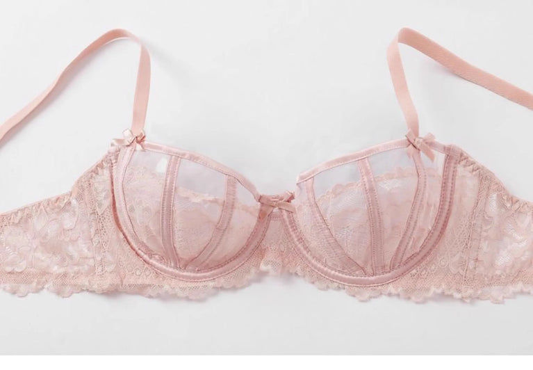 French Floral Lace Bra Set | Ultra-Thin Underwire Minimiser