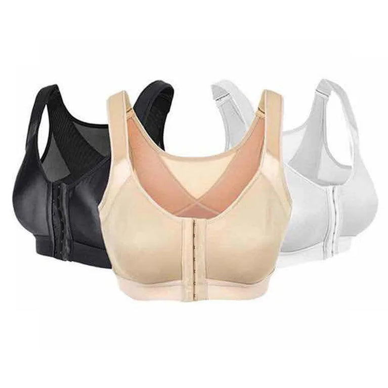 Seamless Front-Closure Bra – Wireless Everyday Comfort