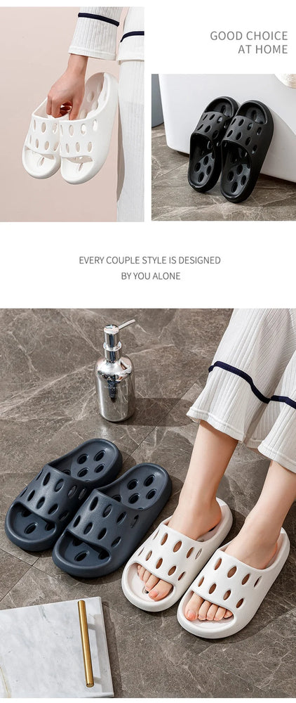 Quick-Dry Bathroom Slides | Odour-Free Lightweight EVA Slippers