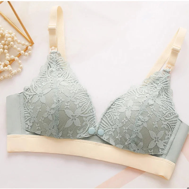 Dual-Closure Nursing Bra – Organic Cotton & Wireless Support