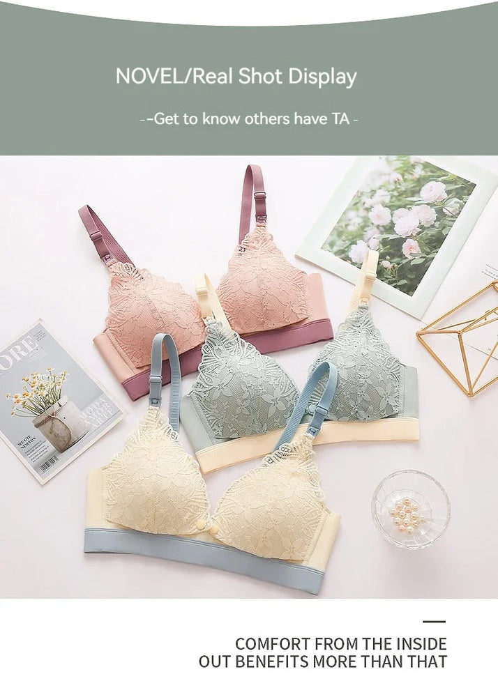 Dual-Closure Nursing Bra – Organic Cotton & Wireless Support