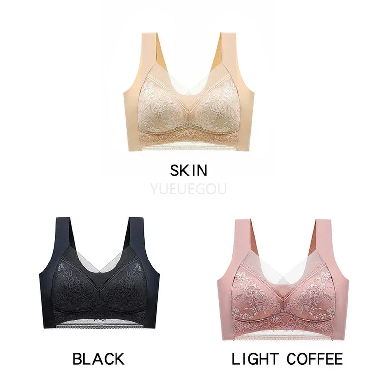 3PCS Plus Size Push-Up Bralette | 5cm Natural Lift Comfort