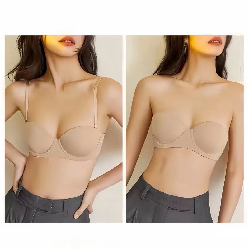 Seamless Demi Push-Up | Wire-Free Half-Cup Bra