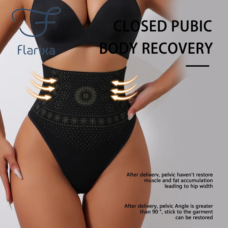 Flarixa High-Rise Shaping Thong | Seamless Tummy Control