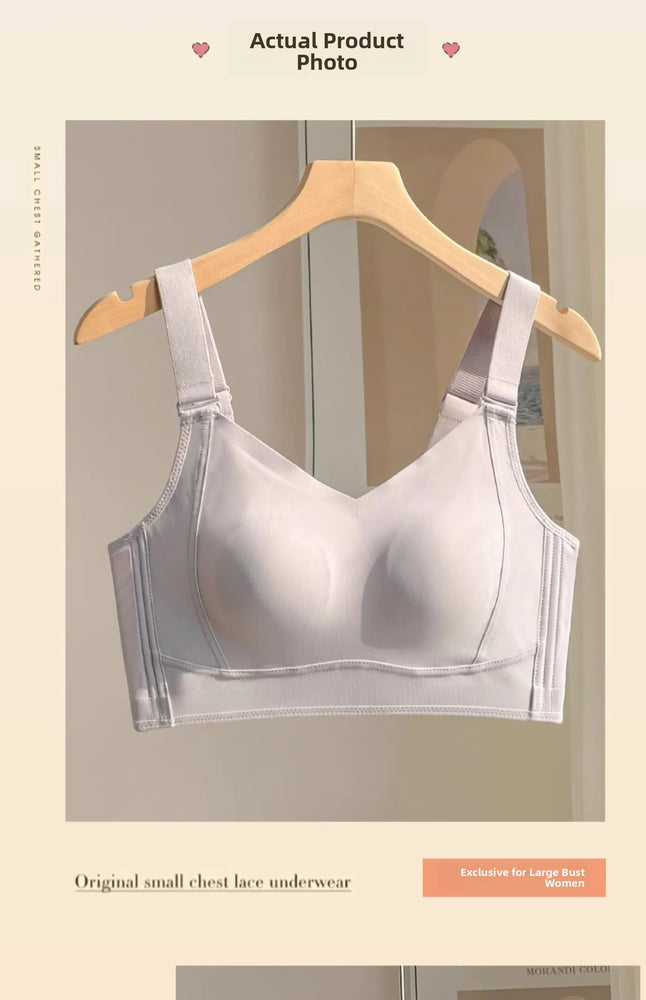 Ultra-Thin Wireless Full-Cup Bra | Sporty V-Neck Summer Fit