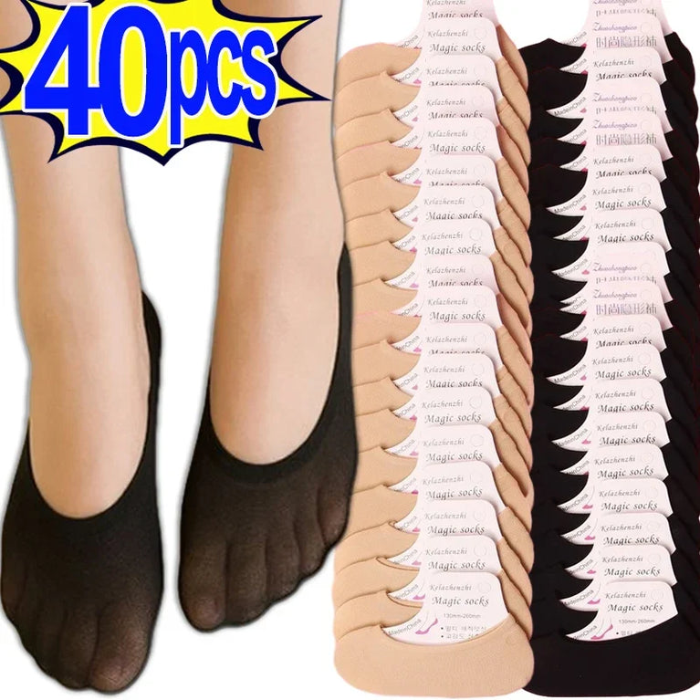10-Pack Invisible Boat Socks | Ultra-Thin Summer Liner Set